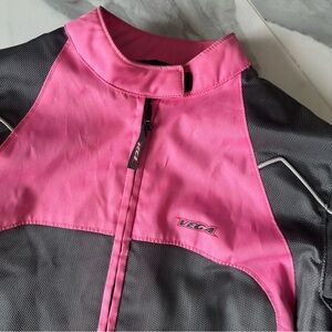 VEGA Women’s Pink & Black Mesh Motorcycle Tactical Jacket w/ Armor Size Large